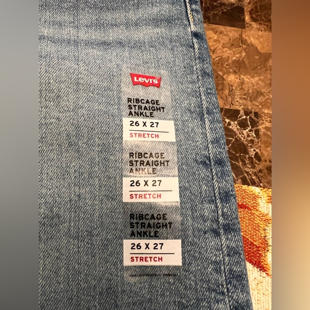 Levi’s Ribcage jean 26 x 27 ❤️ New - Picture 14 of 16